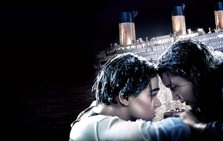 Movie, Titanic, Kate Winslet, Leonardo Dicaprio, HD wallpaper