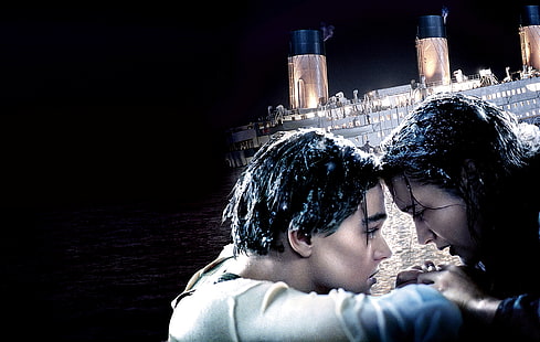 ภาพยนตร์, Titanic, Kate Winslet, Leonardo Dicaprio, วอลล์เปเปอร์ HD HD wallpaper