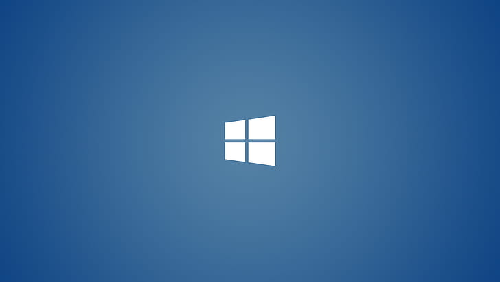 minimalizm, technologia, niebieski, Windows 8, logo, rocznica Windows 10, okienko, Tapety HD