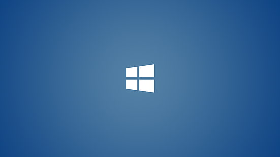 minimalismo, tecnologia, azul, Windows 8, logotipo, aniversário do Windows 10, janela, HD papel de parede HD wallpaper
