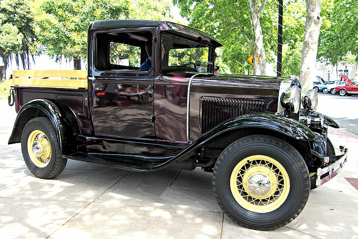 1931, классический, форд, старый, оригинальный, пикап, ретро, ​​сша, винтаж, HD обои