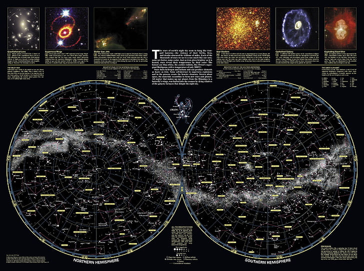 Texto blanco sobre fondo negro, ciencia, mapa, cielo, constelaciones, Fondo  de pantalla HD | Wallpaperbetter