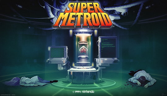 Super Metroid digital tapeter, Super Metroid, Metroid, videospel, HD tapet HD wallpaper