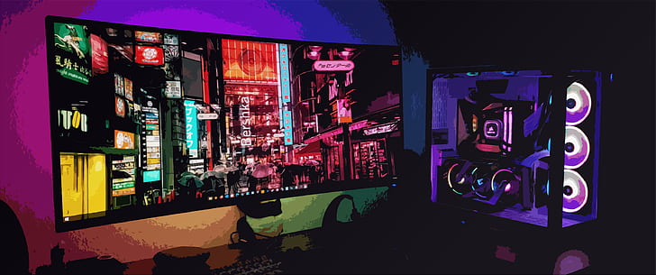 RGB, meja, Wallpaper HD