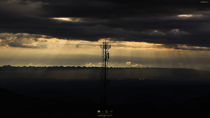 Elektrizität, elektrisch, Himmel, Strommast, HD-Hintergrundbild