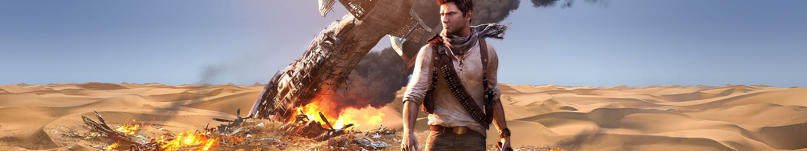 7680x1440 px uncharted Uncharted 3：ドレイクDeception Entertainment Funny HD Art、Uncharted、7680x1440 px、Uncharted 3：Drakesで、 HDデスクトップの壁紙 HD wallpaper