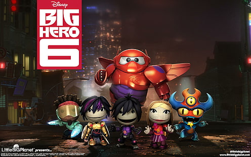 LittleBigPlanet Big Hero 6, disney big hero 6 gambar, pahlawan, littlebigplanet, Wallpaper HD HD wallpaper