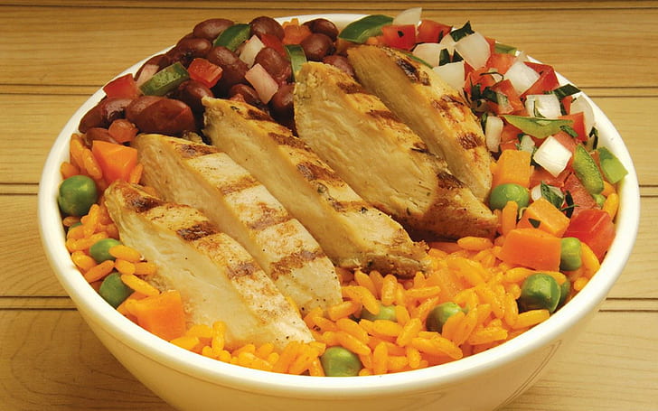 Jedzenie Ryż Kurczaki Darmowe tło pulpitu, jedzenie, tło, kurczaki, pulpit, ryż, Tapety HD