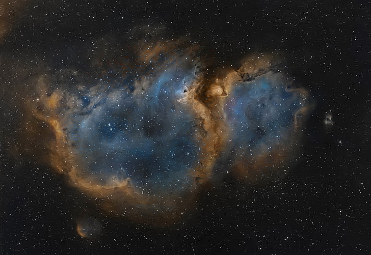 galaxy, Cassiopeia, space, nebula, HD wallpaper