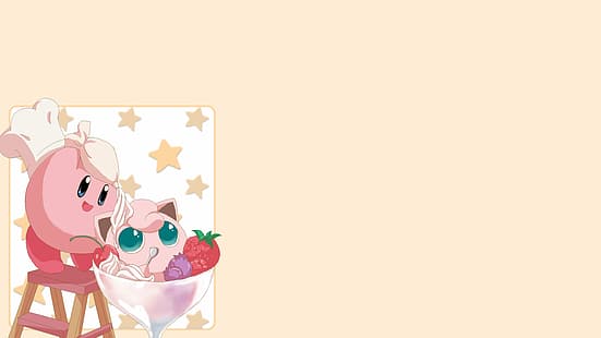  Kirby, Jigglypuff, food, cooking, HD wallpaper HD wallpaper