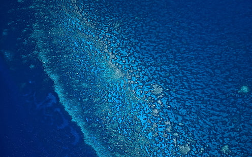 su kütlesi, deniz, havadan görünümü, doğa, HD masaüstü duvar kağıdı HD wallpaper