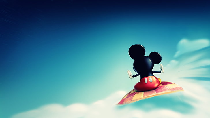 clouds, Disney, Mickey Mouse, mickeys Carpet, HD wallpaper