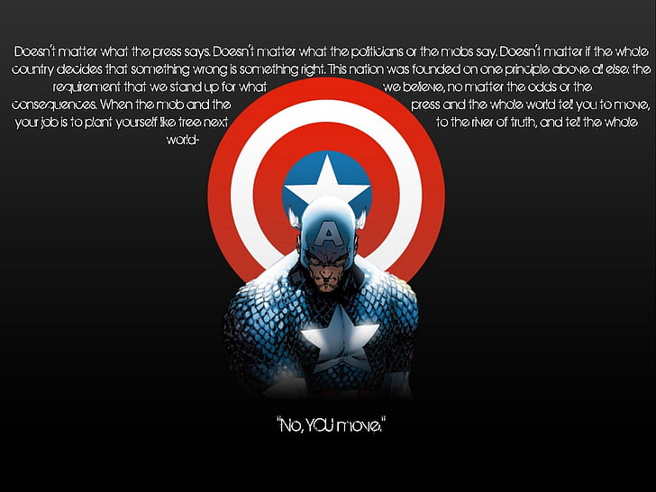 Captain America illustration, Captain America, citat, Green Lantern, HD tapet