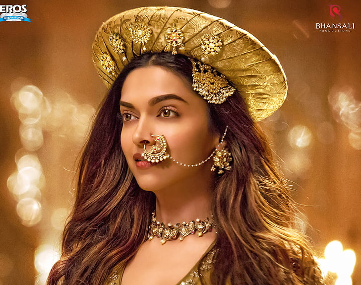 Woman wearing gold-colored jewelries, Deepika Padukone, Bajirao Mastani, HD  wallpaper | Wallpaperbetter