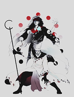 Bosquejo de Naruto Six Path, Naruto Shippuuden, Uchiha Madara, coloración selectiva, fan art, Fondo de pantalla HD HD wallpaper