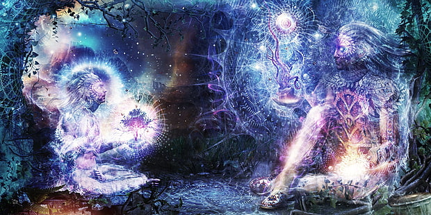 Cameron Gray, spiritual, sacred geometry, fantasy art, psychedelic, HD wallpaper HD wallpaper