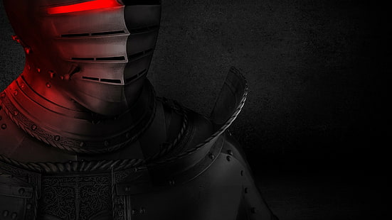 czarny czerwony hp omen gry wideo laptop hewlett packard pokonuje graczy knight, Tapety HD HD wallpaper
