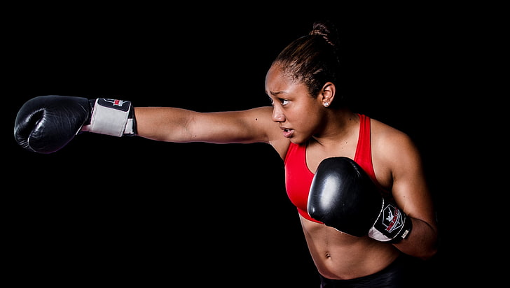 girl, training, Thai Boxing, HD wallpaper