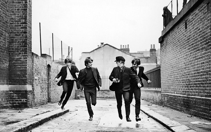men's suit jacket, The Beatles, HD wallpaper