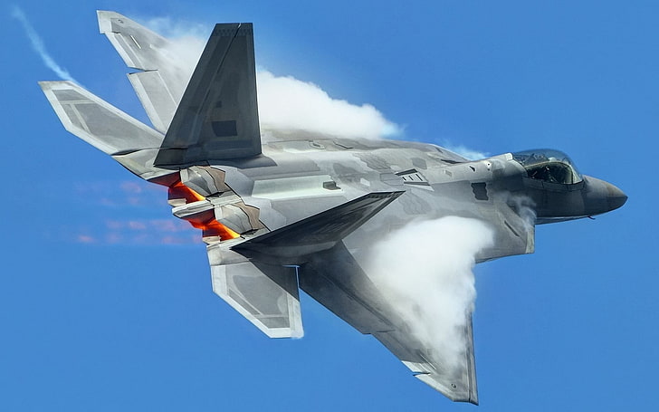 Força Aérea dos EUA, avião, Lockheed Martin F-22 Raptor, HD papel de parede
