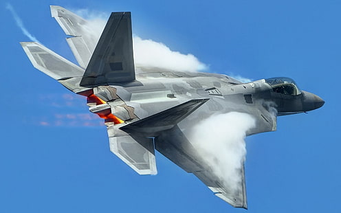 Força Aérea dos EUA, avião, Lockheed Martin F-22 Raptor, HD papel de parede HD wallpaper