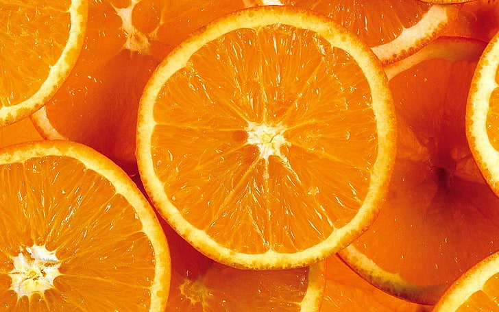 البرتقال الحمضيات والبرتقال (الفاكهة) والفواكه، خلفية HD