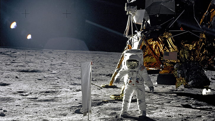 月着陸船宇宙飛行士ムーンNASA HD、宇宙、月、NASA、宇宙飛行士、月面着陸船、 HDデスクトップの壁紙