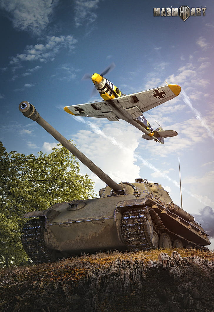 World of Tanks, tank, wargaming, video games, Pzkpfw V Panther, HD wallpaper