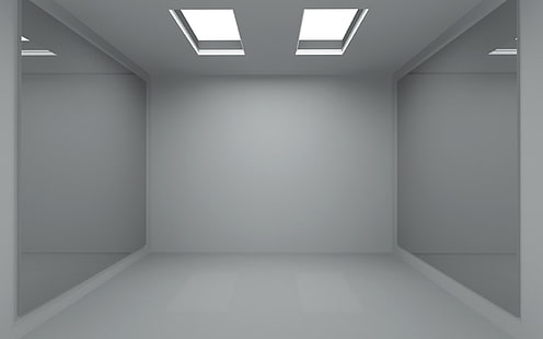 minimalistic lustra pokój pusty pokój pusty 3d 1680x1050 Sztuka Minimalistic HD Art, minimalistic, mirrors, Tapety HD HD wallpaper