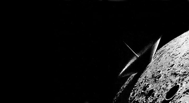 impact des astéroïdes sur la lune, planètes, lune, explosion, Fond d'écran HD