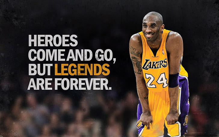 herói, basquete, Kobe Bryant, Los Angeles, NBA, esportes, anime, Los Angeles Lakers, HD papel de parede