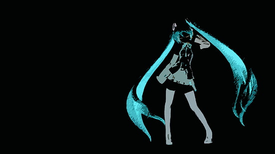 Hatsune Miku, animeflickor, Vocaloid, anime, HD tapet HD wallpaper