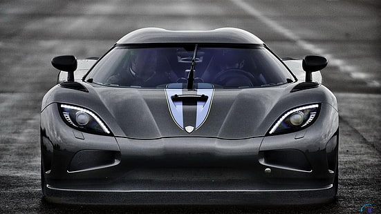 black supercar, car, Koenigsegg, Agera R, HD wallpaper HD wallpaper