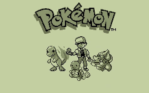Ilustracja postaci Pokemonów, Pokémon, Ash Ketchum, gry retro, Nintendo, piksele, Tapety HD HD wallpaper