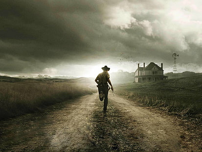 Programa de TV, The Walking Dead, Andrew Lincoln, Rick Grimes, HD papel de parede HD wallpaper