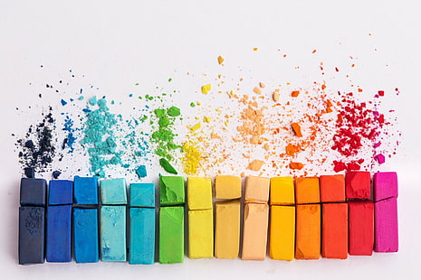 Photography, Colors, Chalk, Colorful, Rainbow, HD wallpaper HD wallpaper