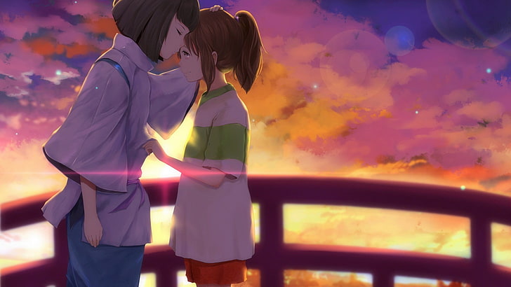 Ilustração de Spirited Away, Studio Ghibli, Spirited Away, anime, HD papel de parede