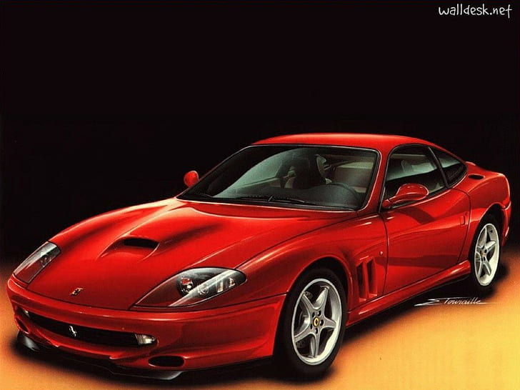 mobil, Ferrari, Ferrari 550 Maranello, Wallpaper HD