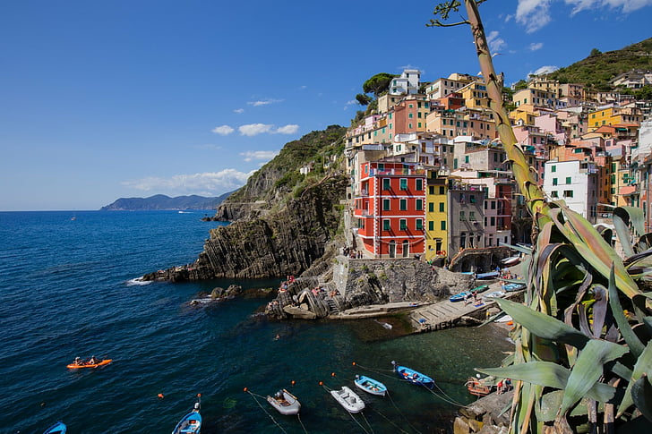 Towns, Riomaggiore, Cinque Terre, Italy, Village, HD wallpaper