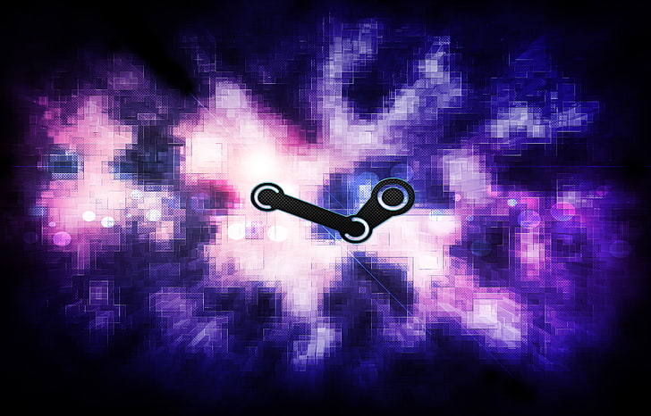 Logo Steam, abstrakcja, steam, Tapety HD