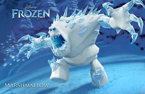 Marshmallow Disney Frozen, película, frozen, malvavisco, disney, Fondo de pantalla HD HD wallpaper