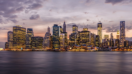 Downtown Manhattan Is The Southernmost Part Of Manhattan New York City Usa Desktop Hd Wallpaper For Mobile Phones Tablet And Pc 3840×2160, HD wallpaper HD wallpaper