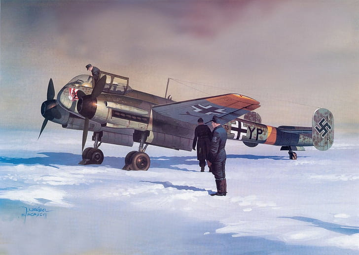 World War II, airplane, aircraft, military, military aircraft, Luftwaffe, Germany, HD wallpaper