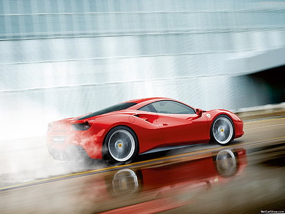 Ferrari, Ferrari 488 GTB, Auto, rote Autos, HD-Hintergrundbild HD wallpaper