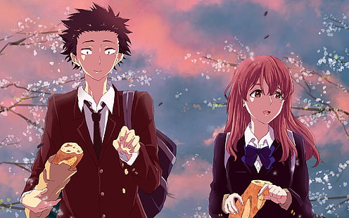 Anime, Koe No Katachi, Shouko Nishimiya, Shouya Ishida, HD-Hintergrundbild HD wallpaper