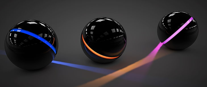 3D, sphère, boule, résumé, Fond d'écran HD