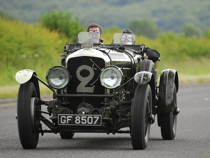 1930, Bentley, course, course, vitesse, Fond d'écran HD
