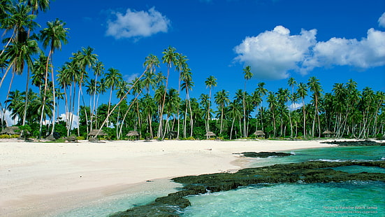 Return to Paradise Beach, Samoa, Islands, HD wallpaper HD wallpaper