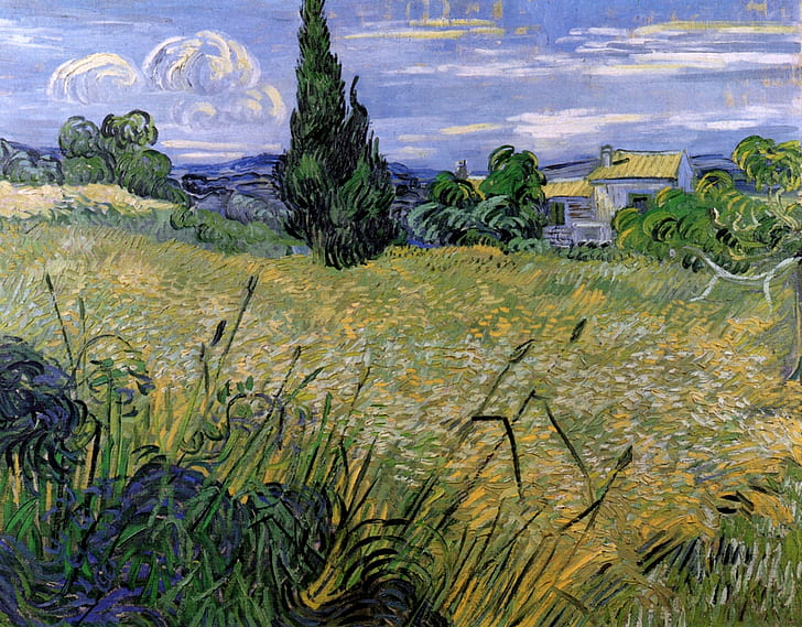 Laura Owens covers Vincent Van Gogh exhibition in handmade wallpaper