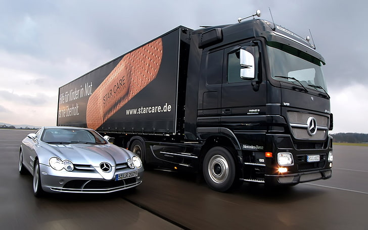 1861, actros, benz, mercedes, slr, Tapety HD